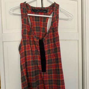 Patterson J. Kincaid Plaid Tank (S)